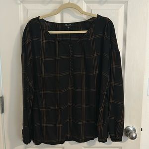 Madewell Plaid Blouse